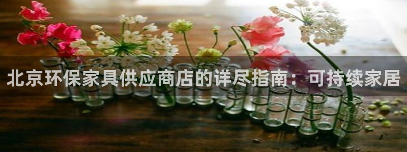 杏耀平台娱乐：北京环保家具供应商店的详尽指南：可持续家居